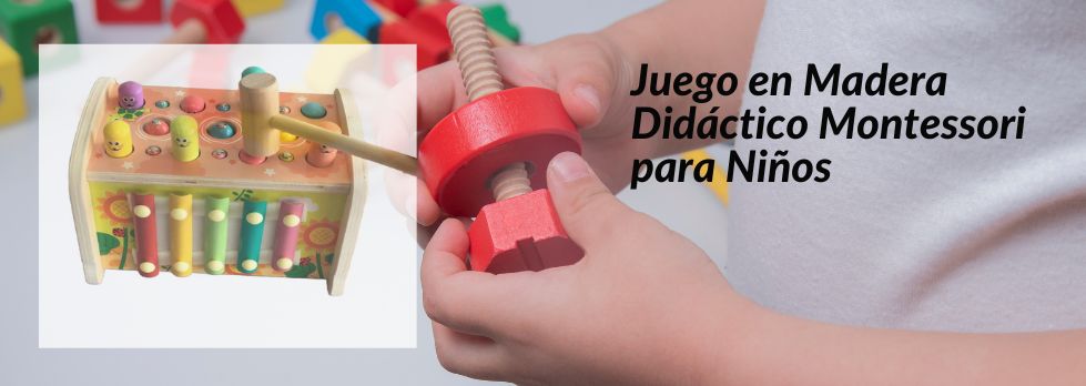 juego en madera didáctico Montessori